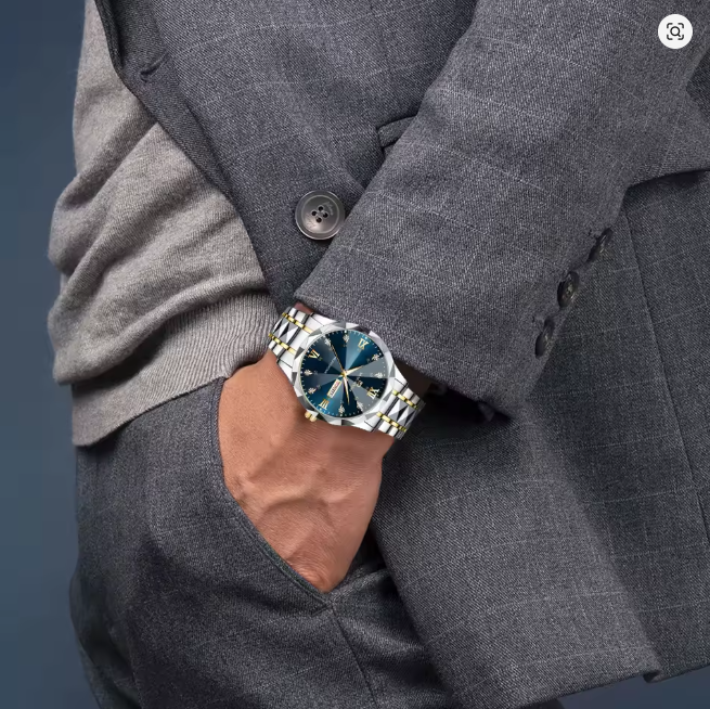 Watch Water Diamond Luxury Night Glow Double Calendar WATER PROOF