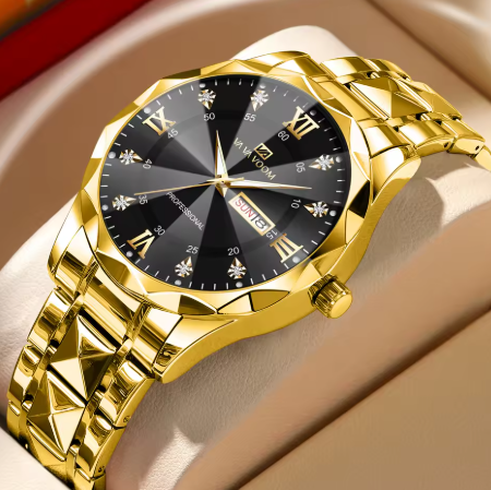 Watch Water Diamond Luxury Night Glow Double Calendar WATER PROOF