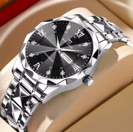 Watch Water Diamond Luxury Night Glow Double Calendar WATER PROOF