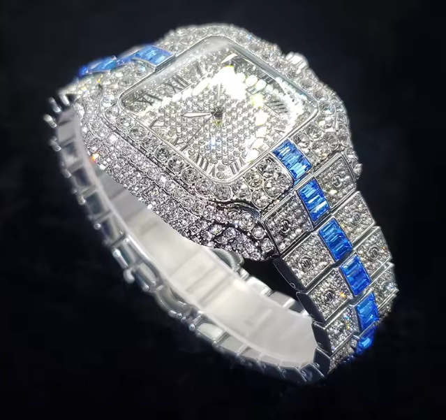 Luxury Ice-Out Quartz Watch