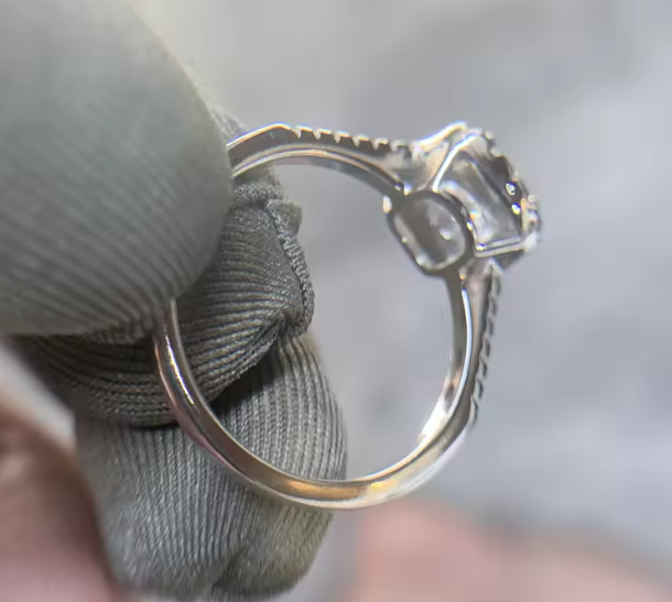Sterling Silver Clear CZ Heart Ring