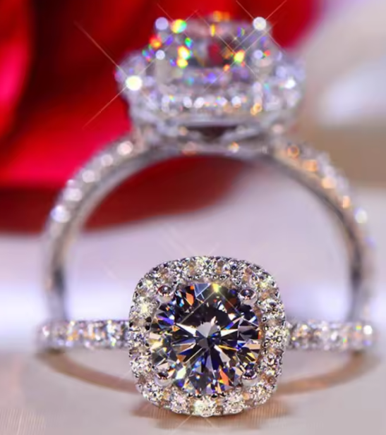 Sterling Silver Clear CZ Heart Ring