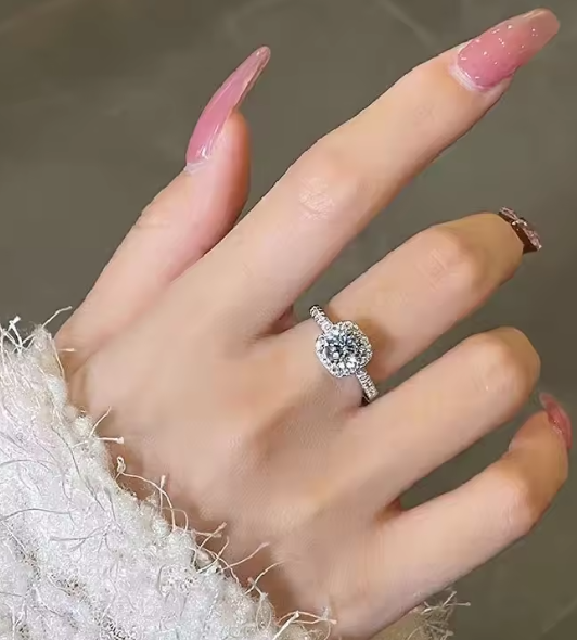 Sterling Silver Clear CZ Heart Ring
