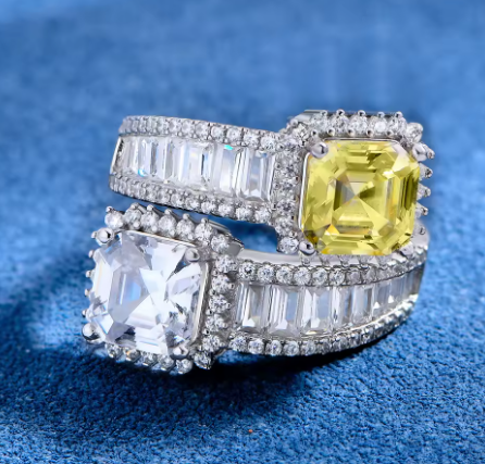 WUIHA 925 Silver Multi-Gemstone Ring