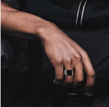 Vnox Gothic Punk Signet Ring