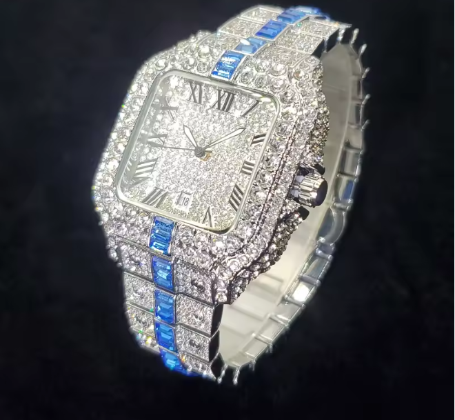Luxury Ice-Out Quartz Watch