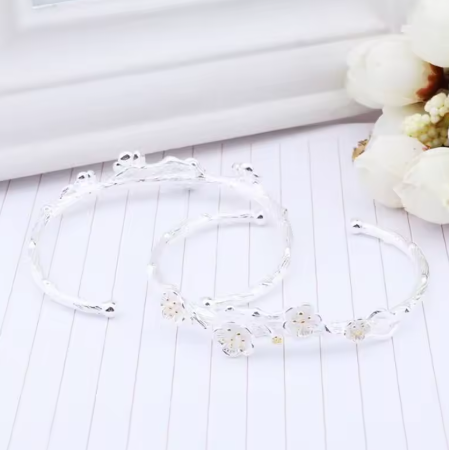 Cherry Flower Branch Bracelet