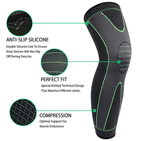 Long Compression Knee Sleeve Brace