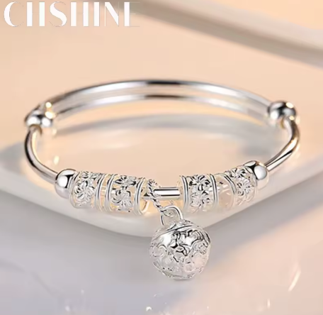 Silver Hollow Ball Bracelet