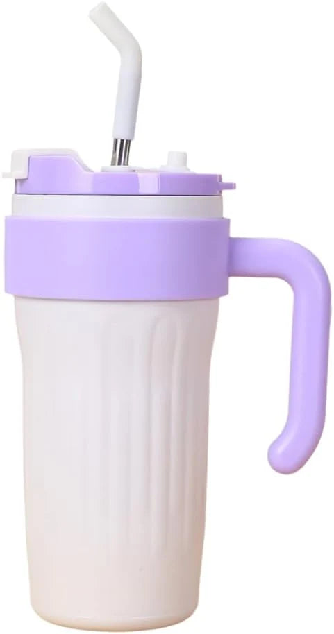 Handle Tumbler With Straw