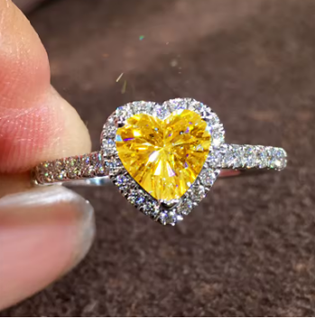 Heart Zirconia Luxury Ring