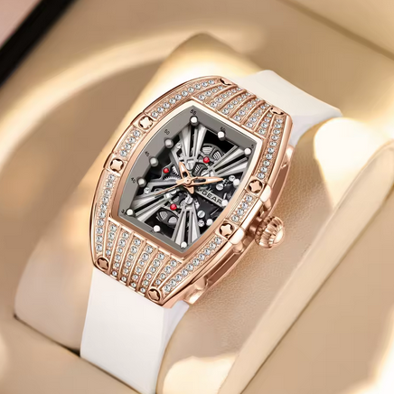 Elegant White Diamond Ladies Watch