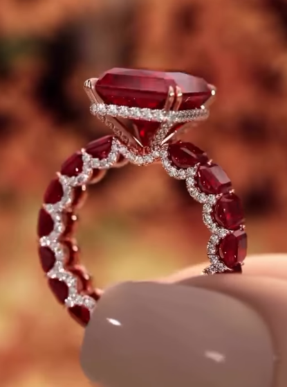 Exquisite Square Geometry Rose Gold Color Adjustable Rings for Women