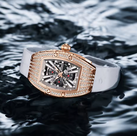 Elegant White Diamond Ladies Watch