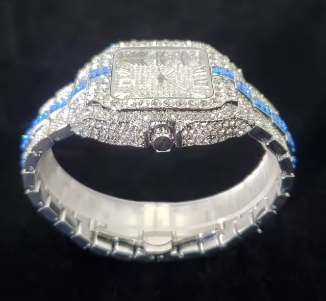 Luxury Ice-Out Quartz Watch