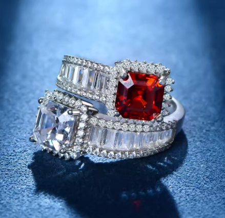 WUIHA 925 Silver Multi-Gemstone Ring