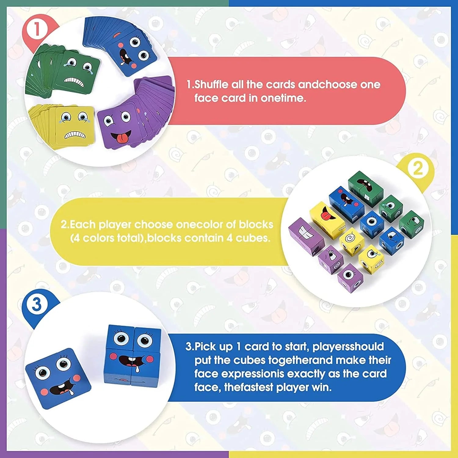 Fun Face Cube Game For Kids