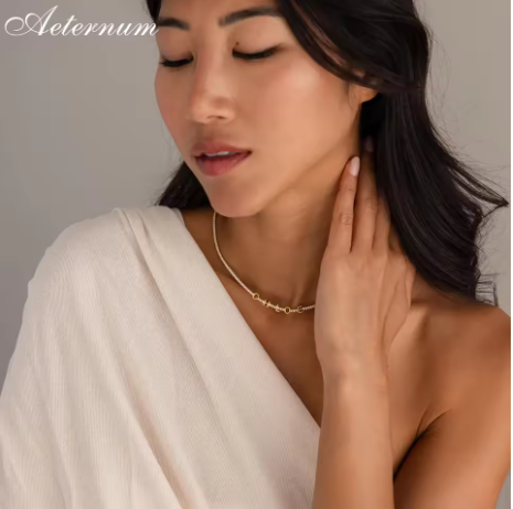 Aeternum Custom Name Diamond Necklace