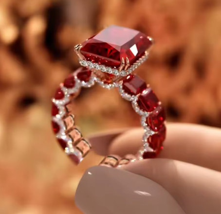 Exquisite Square Geometry Rose Gold Color Adjustable Rings for Women