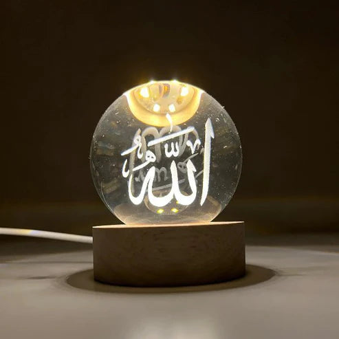 Islamic Crystal LED Lamp