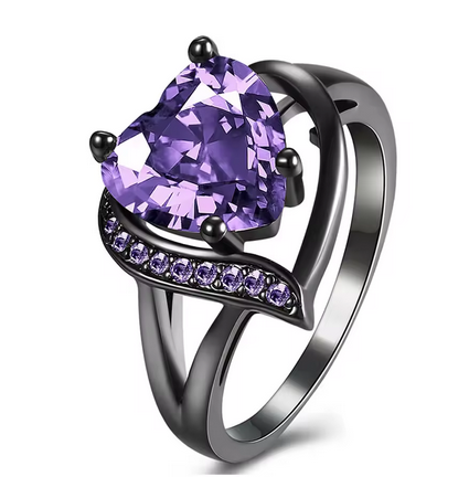 Couple Rings Romantic Women and man Heart