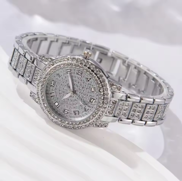 Luxury Crystal Watch & Bracelet Set