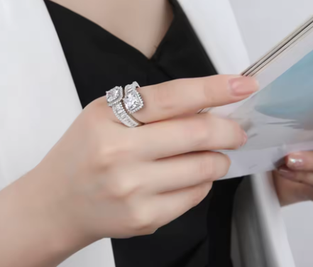 WUIHA 925 Silver Multi-Gemstone Ring