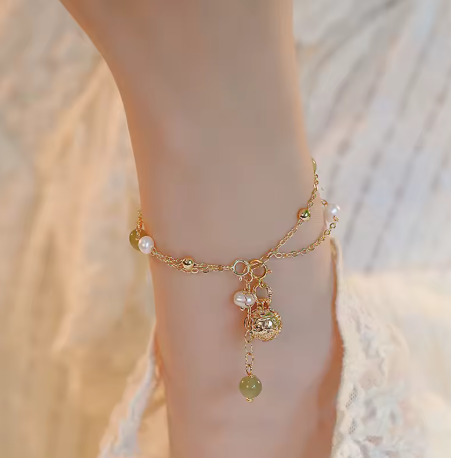 Freshwater Pearl Hetian Jade Bracelet