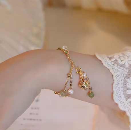 Freshwater Pearl Hetian Jade Bracelet