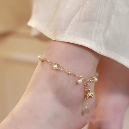 Freshwater Pearl Hetian Jade Bracelet