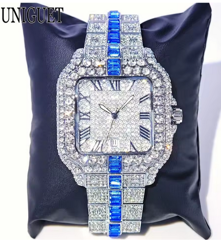 Full Diamond Hip Hop Men’s Watch