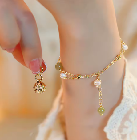 Freshwater Pearl Hetian Jade Bracelet