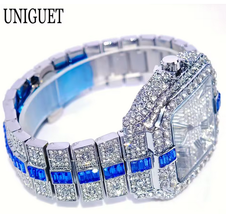 Full Diamond Hip Hop Men’s Watch