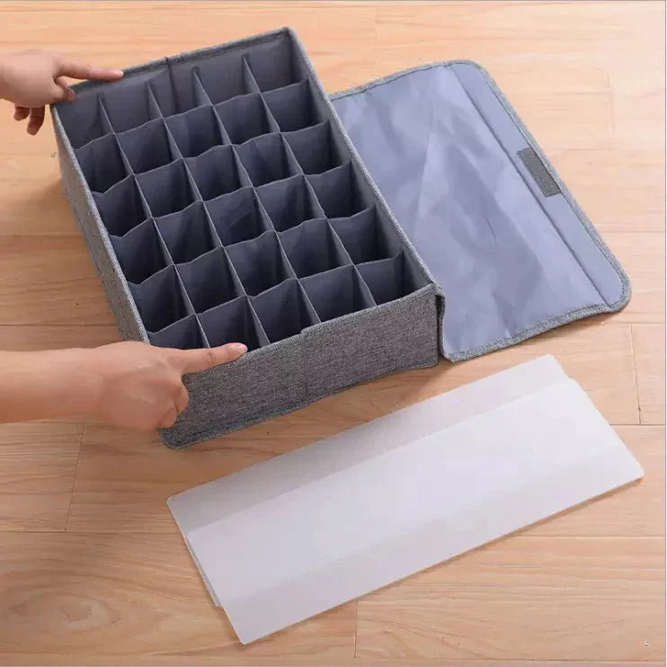 24-Grid Foldable Fabric Organizer Box