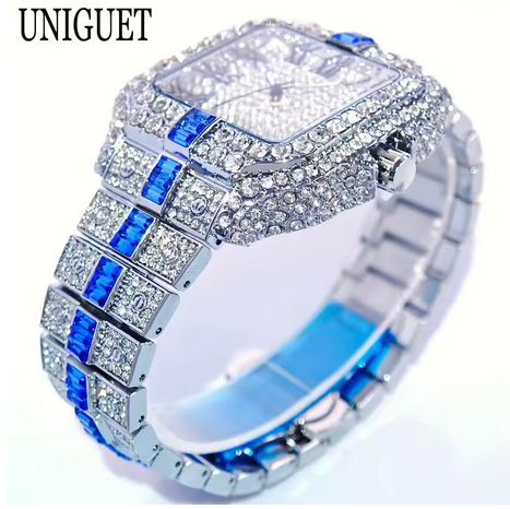 Full Diamond Hip Hop Men’s Watch