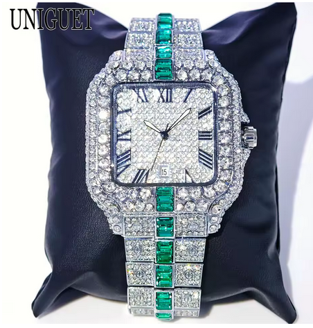Full Diamond Hip Hop Men’s Watch