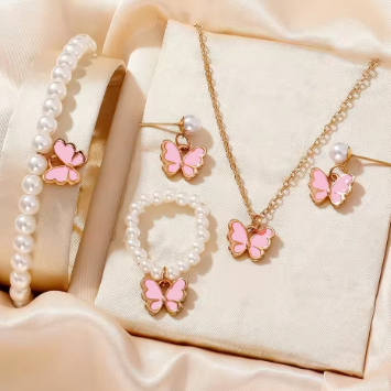Five-Leaf Clover Jewelry Set