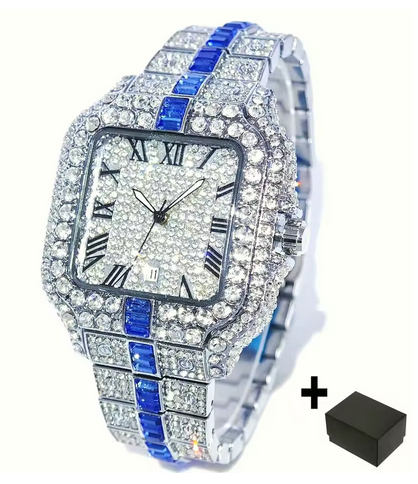 Full Diamond Hip Hop Men’s Watch