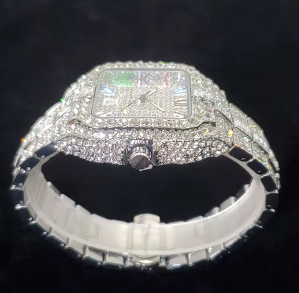 Luxury Colorful Number Diamond Watch