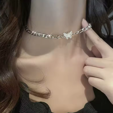 Exquisite Butterfly Pendant Chain