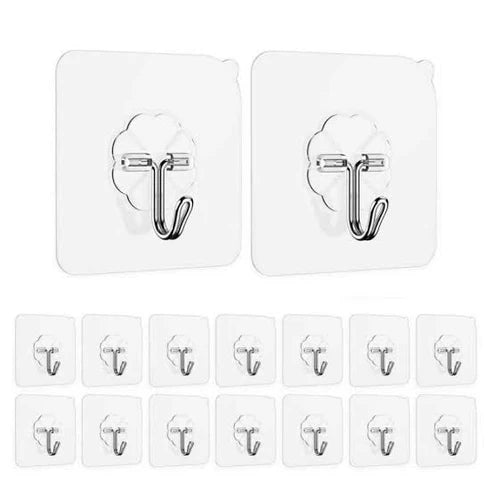 Transparent Adhesive Wall Hooks