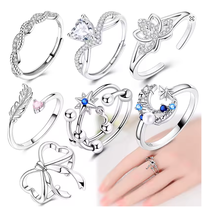 Huitan Thin Paved CZ Women's Ring