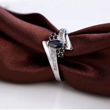 925 Sterling Silver Austrian Crystal Ring